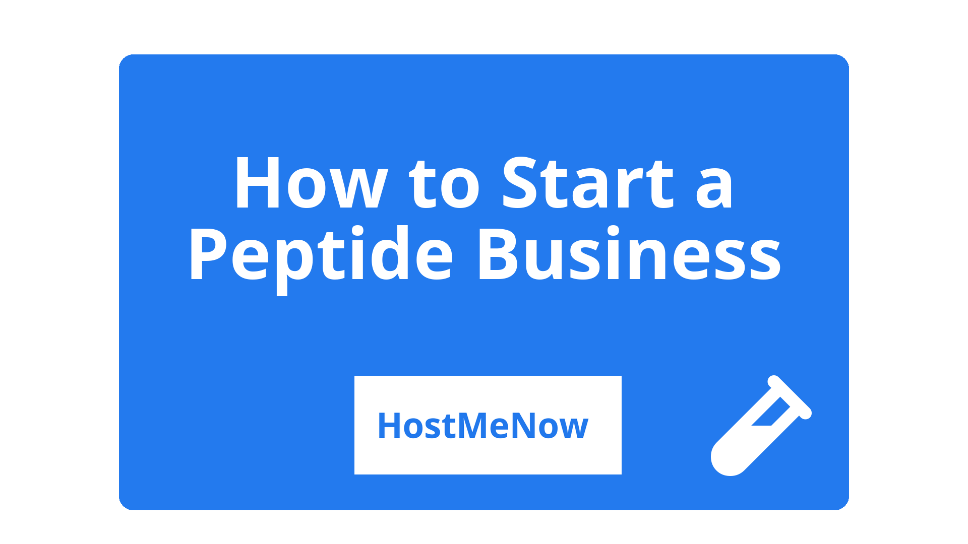 How to Start a Peptide Business in 2026 (Step-by-Step)