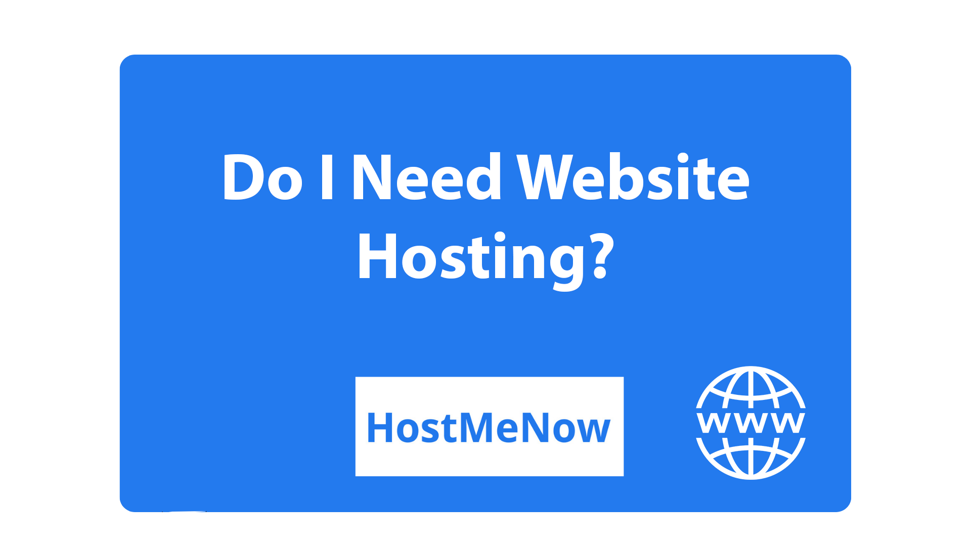 Benötige ich Website-Hosting?