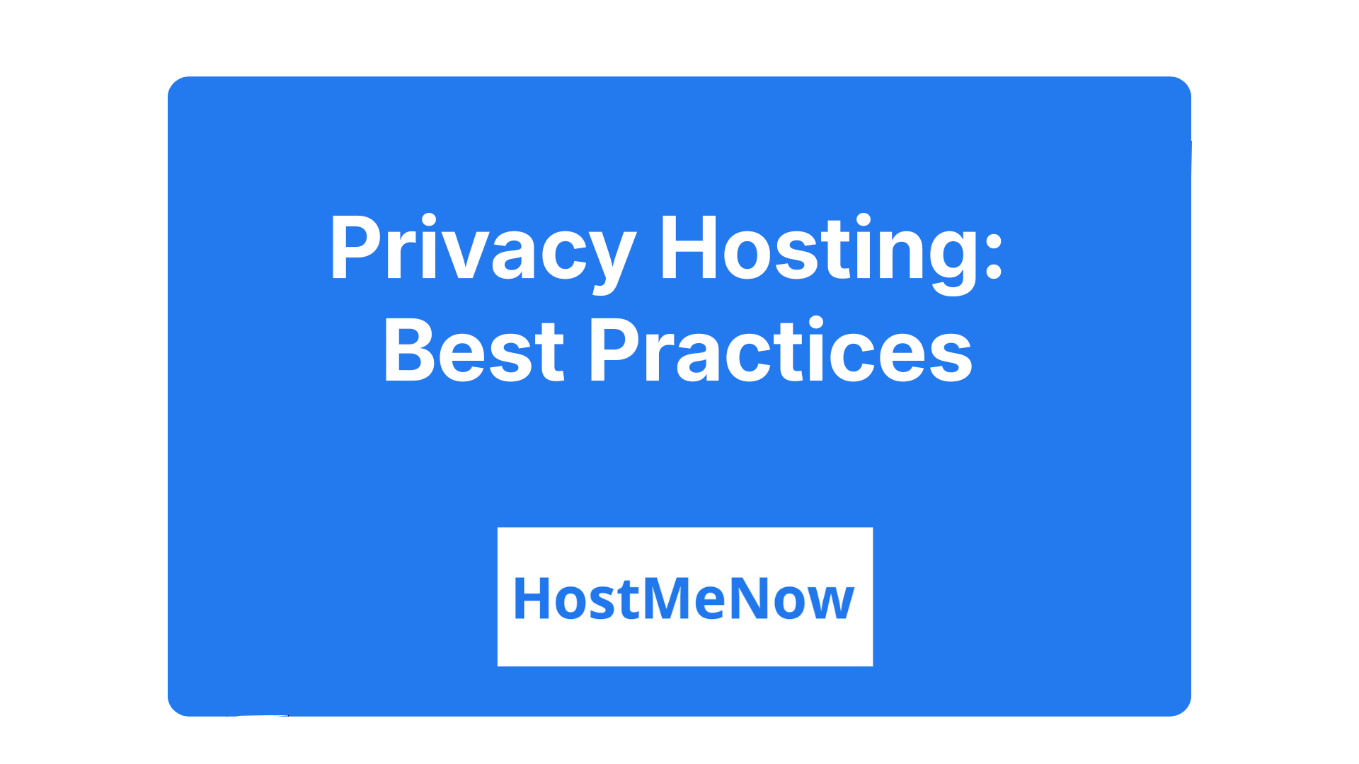 Privacy Offshore Website Hosting: Best Practices