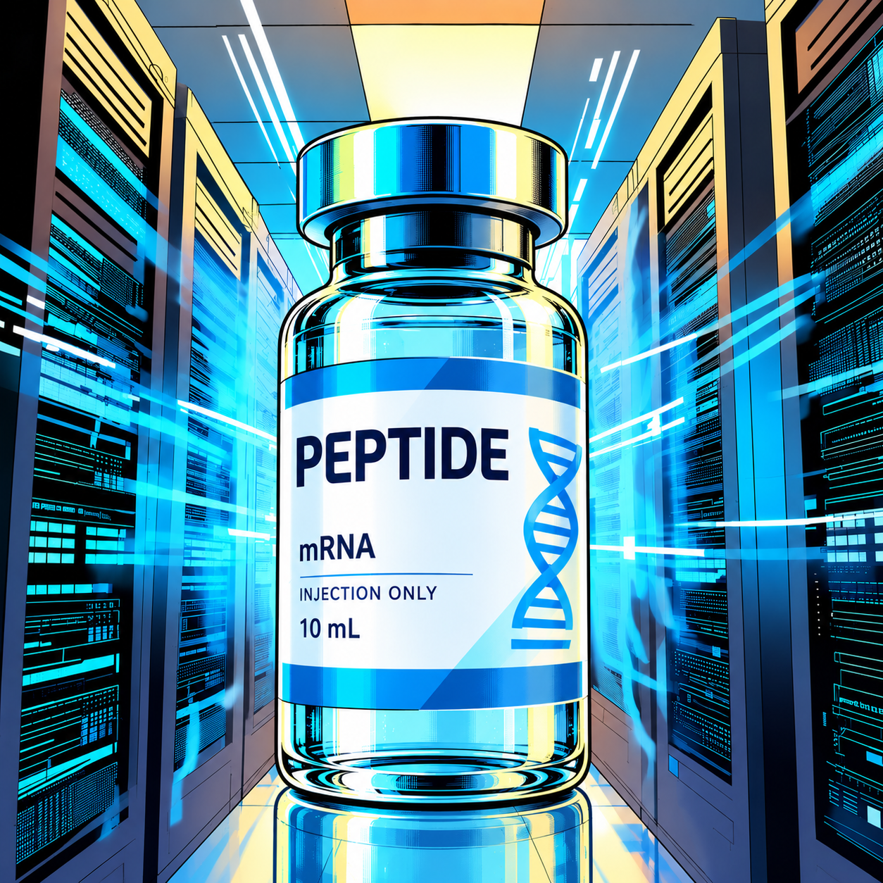Research vial in an offshore data centre